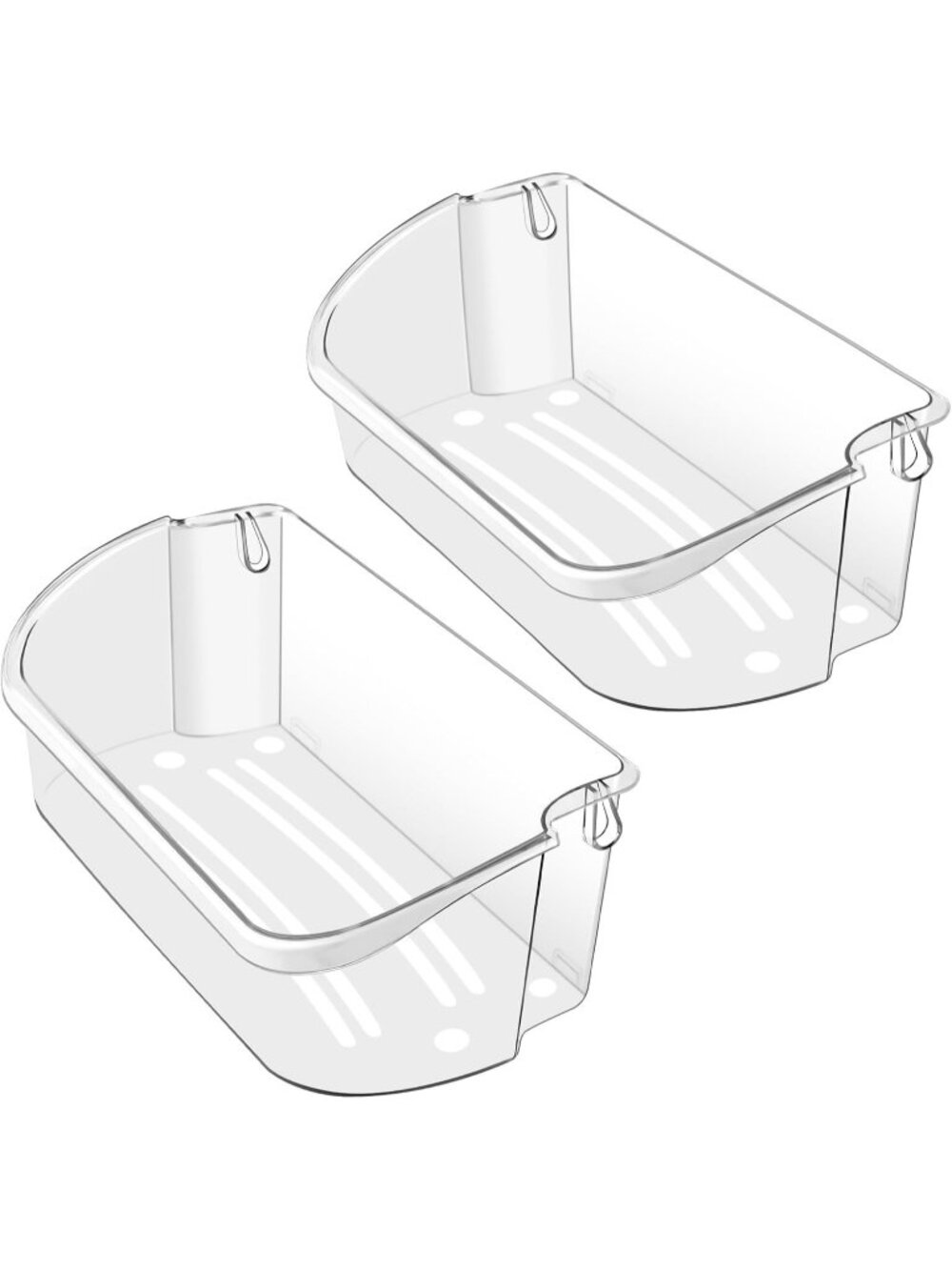 2 PK Upgraded 240356402 Refrigerator Door Shelf Bin Replacement (Length 15.38")